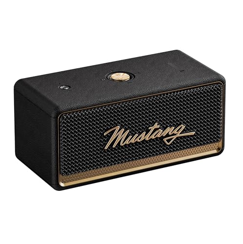 Image of GOBOULT Mustang GT 20, Dual Dynamic Drivers, RGB LEDs, Bass Radiator, BTv 6, 7Hr Battery 20 W Bluetooth Speaker (Turbo Black, Stereo Channel)