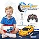 Braxel 2 in 1 Transforming Ferngesteuertes Auto Spielzeug ab 3-10 Jahre Junge Mädchen, 2,4GHz Roboter Kinder RC Auto mit Fernbedienung, 360° Drehung, Weihnachten Geburtstags Geschenke für Kinder, Gelb