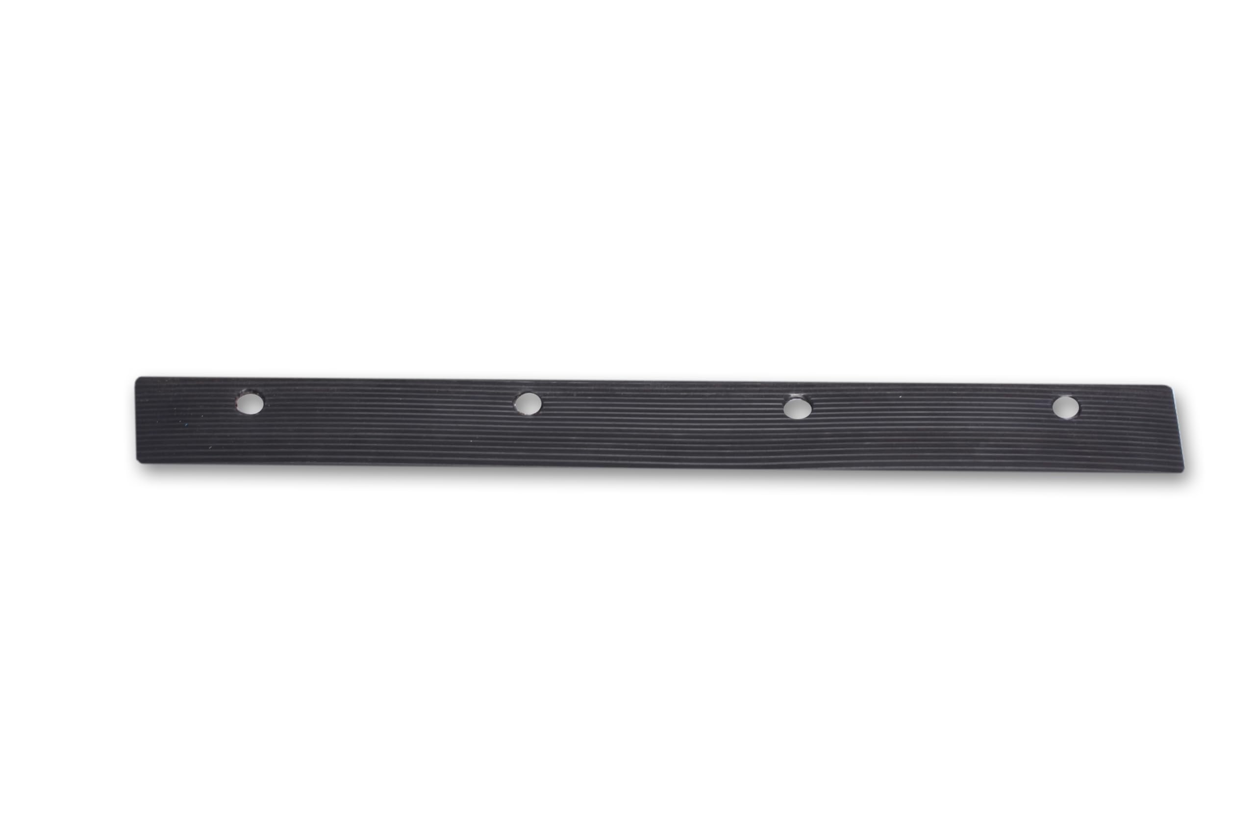 Gummilippe für Schneeschieber Profi 54x12, Hart oder Weich | Ersatzkante für Schneeschild und Photovoltaikmodule, Made in Germany aus Gummi mit 4 Befestigungslöchern zur Montage.