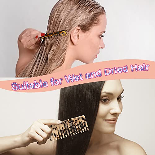 2 Peines grandes desenredantes para cabello rizado miniatura 3
