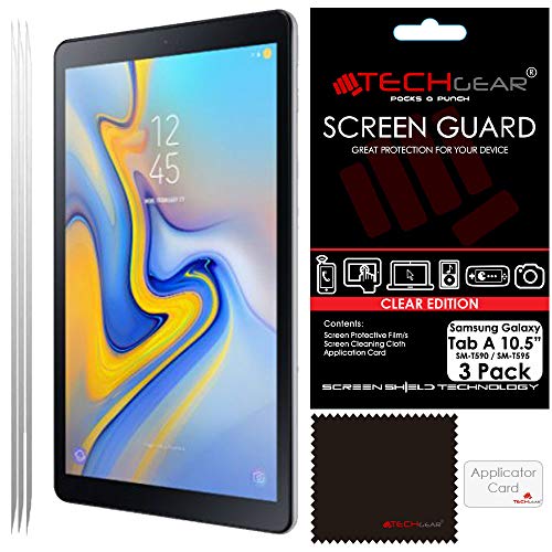 Techgear   Protector de pantalla para Samsung Galaxy Tab A de 10,5 pulgadas (SM T590 / SM T595)