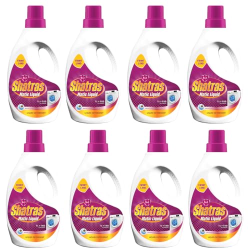 Image of SHATRAS Matic Top Load Liquid Detergent | Stian Remover | 99.9% Germ Protection | Bio Stain Power & Ultra Color Care (Pink 8)