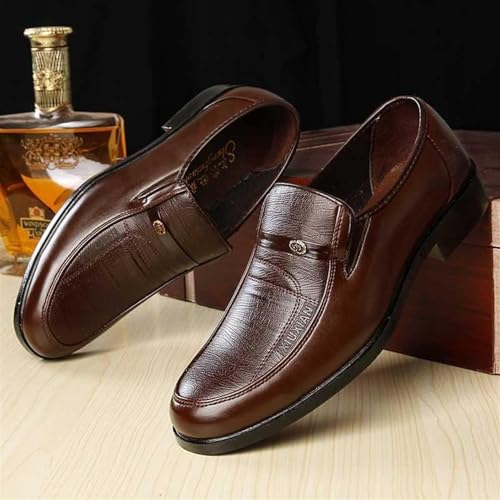 Zapatos de cuero para hombre cómodos y rápidos de calzar para el trabajo formal 3