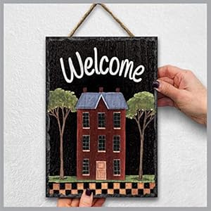 My Word! Primitive House Slate Impressions Wall Hanging Welcome Sign. Rustic Farmhouse Home Decor for your Living Room, Dining Room Kitchen, Bedroom – Large: 8”x11.25” My Word Primitive House Slate Impressions Wall Hanging Welcome Sign Rustic Farmhouse Home Decor for your Living Room Dining Room Kitchen Bedroom–Large 8×1125