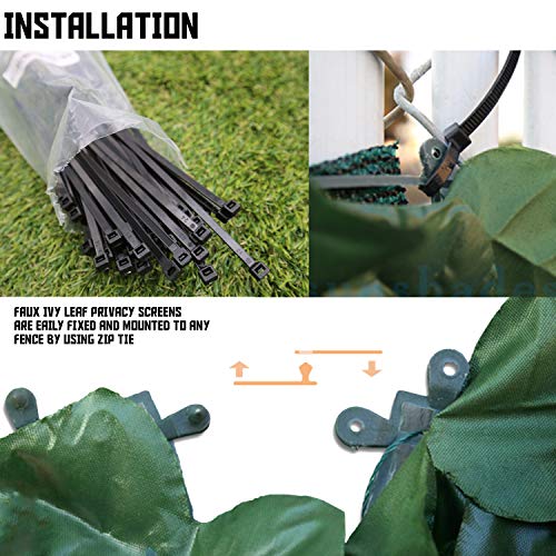 Tang 6843182 Sunshades Depot 4' Ft X 14' Ft Artificial Faux Ivy Privacy Fence Screen Leaf Vine Decoration Panel thumb #5