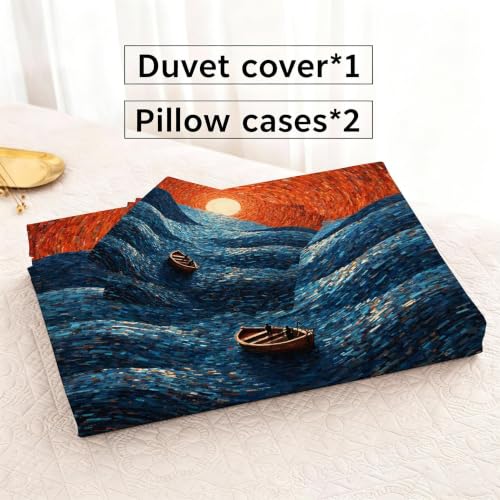 Housse de couette 160x200 fermeture éclair pratique