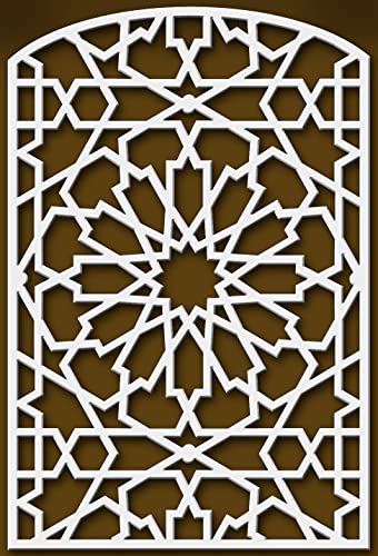 Andaluciart | Celosía PVC Decorativas 100 x 150 cm | Celosías PVC Decorativas | Vallas Separadores Restaurantes | Vallas Jardín Exterior | Cerramiento Jardín Decorativo