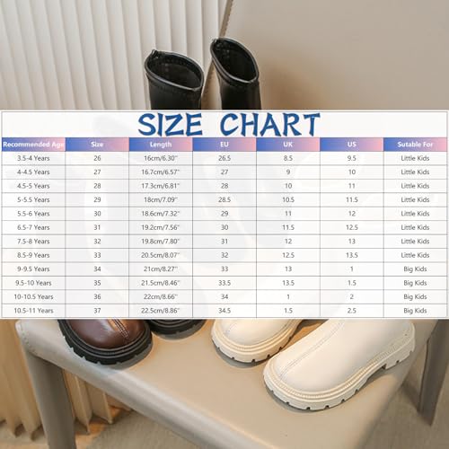 Knee Boots for Kid Girls Fashion Platform Flat Heel Boots Cute Zipper Winter Leather Non-Slip Long Boot Shoes3