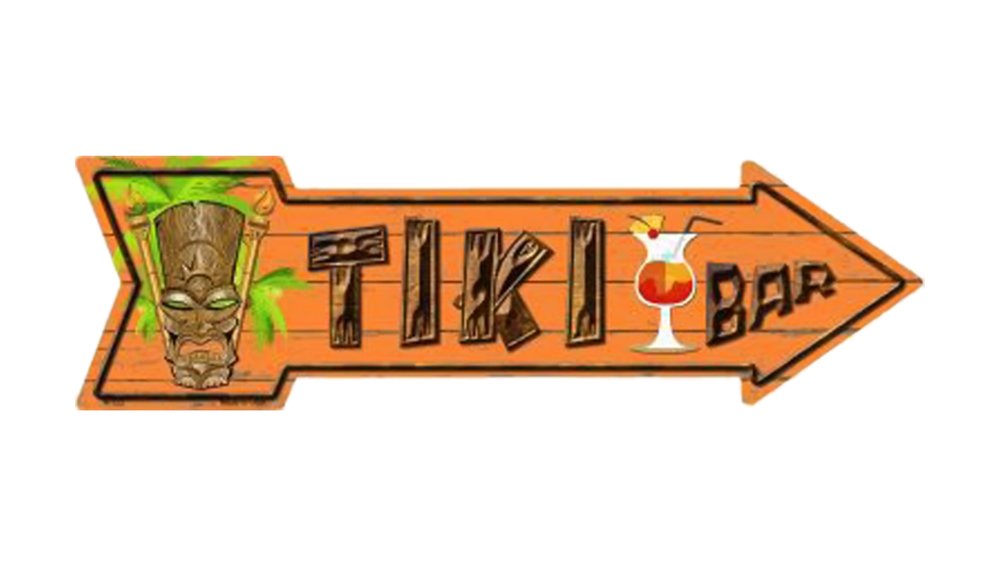 SMART BLONDE Tiki Bar Novelty Metal Arrow Sign A-173