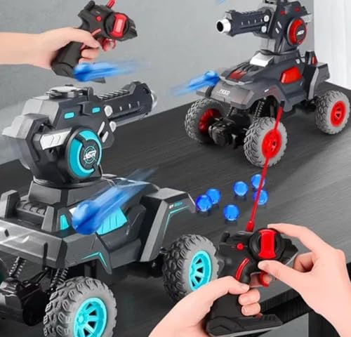 Carrinho de Controle Remoto Tanque de guerra lança bolinhas de gel