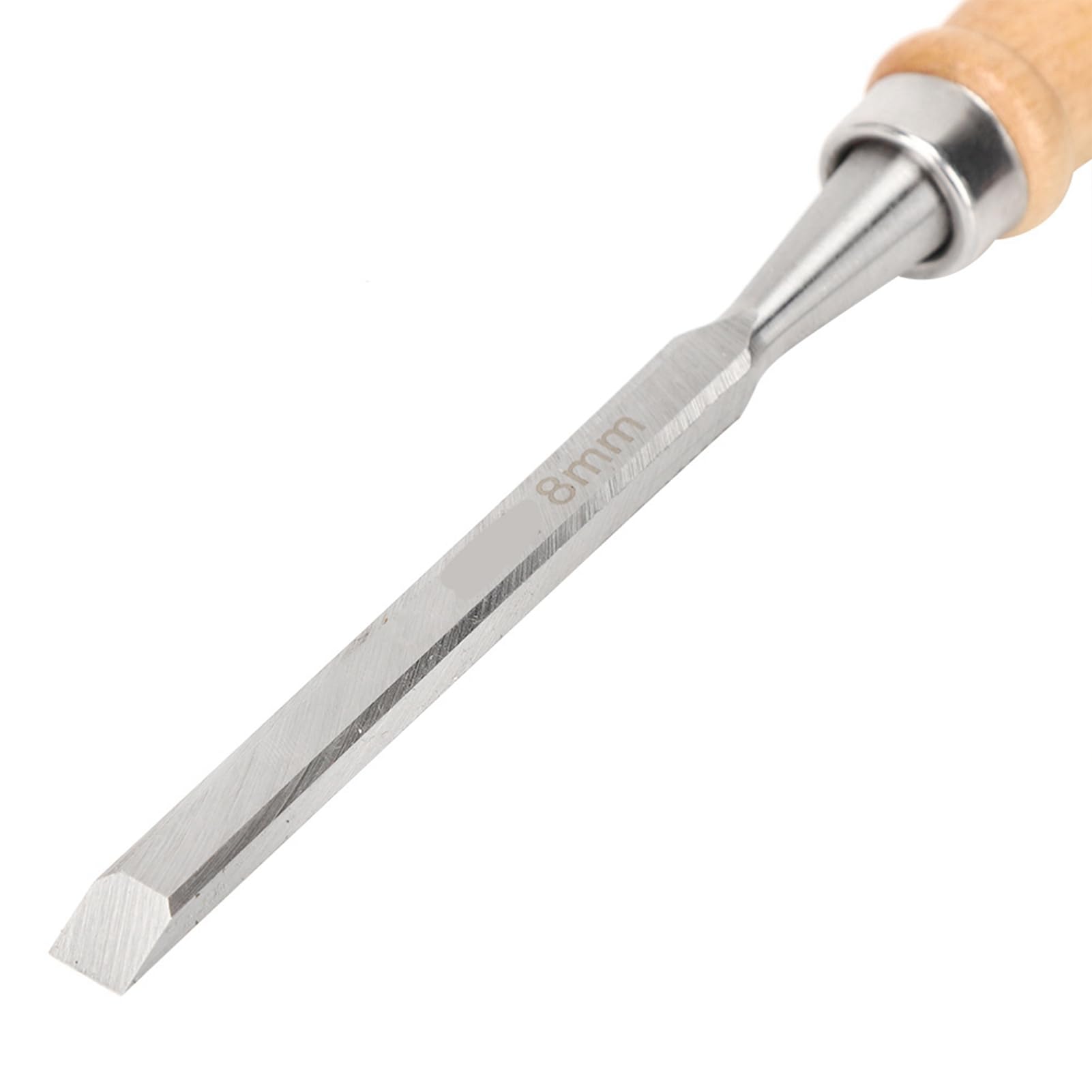 Wood Chisel Chrome Alloy Steel Carpentry Woodworking Hand Tool 8mm