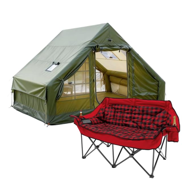 Carpa inflable y silla doble para camping miniatura 1