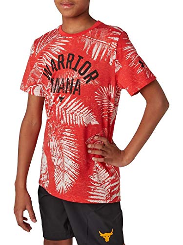 Under Armour Boys' Project Rock Aloha Warrior Mana Short Sleeve Shirt