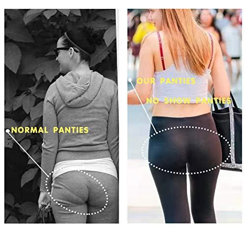 Image of Womens Seamless Hipster No Show Cheeky Underwear Pack Bikini Panty
