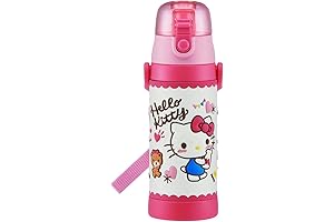 Kids Stainless Steel Water Bottle SDV5-A 16.2 fl oz Kitty Snack Time