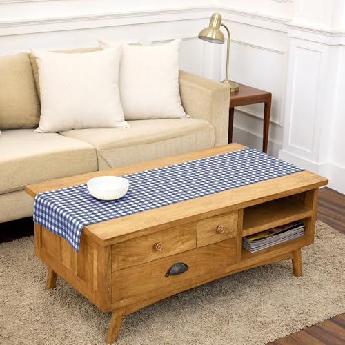 Solino Home Linen Gingham Check Table Runner...
