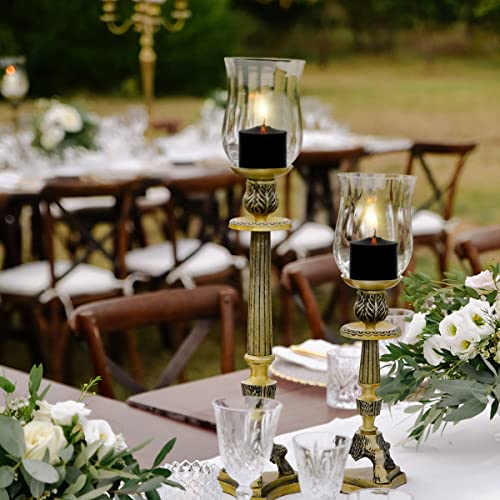 black votive candles 9 packs unscented small votives for halloween wedding holiday party home 8 hour 1534 d x 12534 h