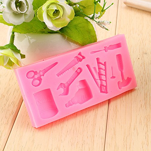 Molde de silicona para fondant con diseño de encaje floral miniatura 5