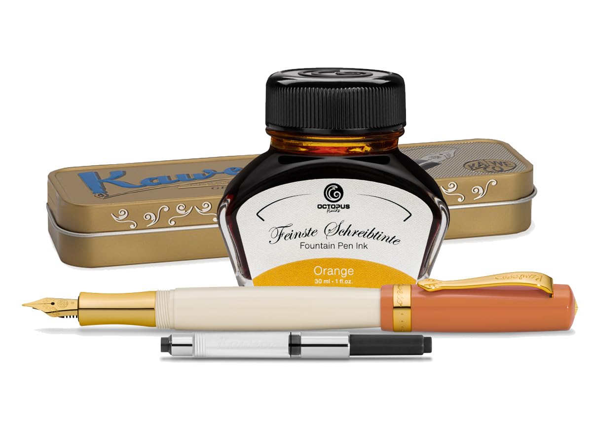 Kaweco Student Füllhalter mit 30 ml Füllhaltertinte, Konverter und Metalletui