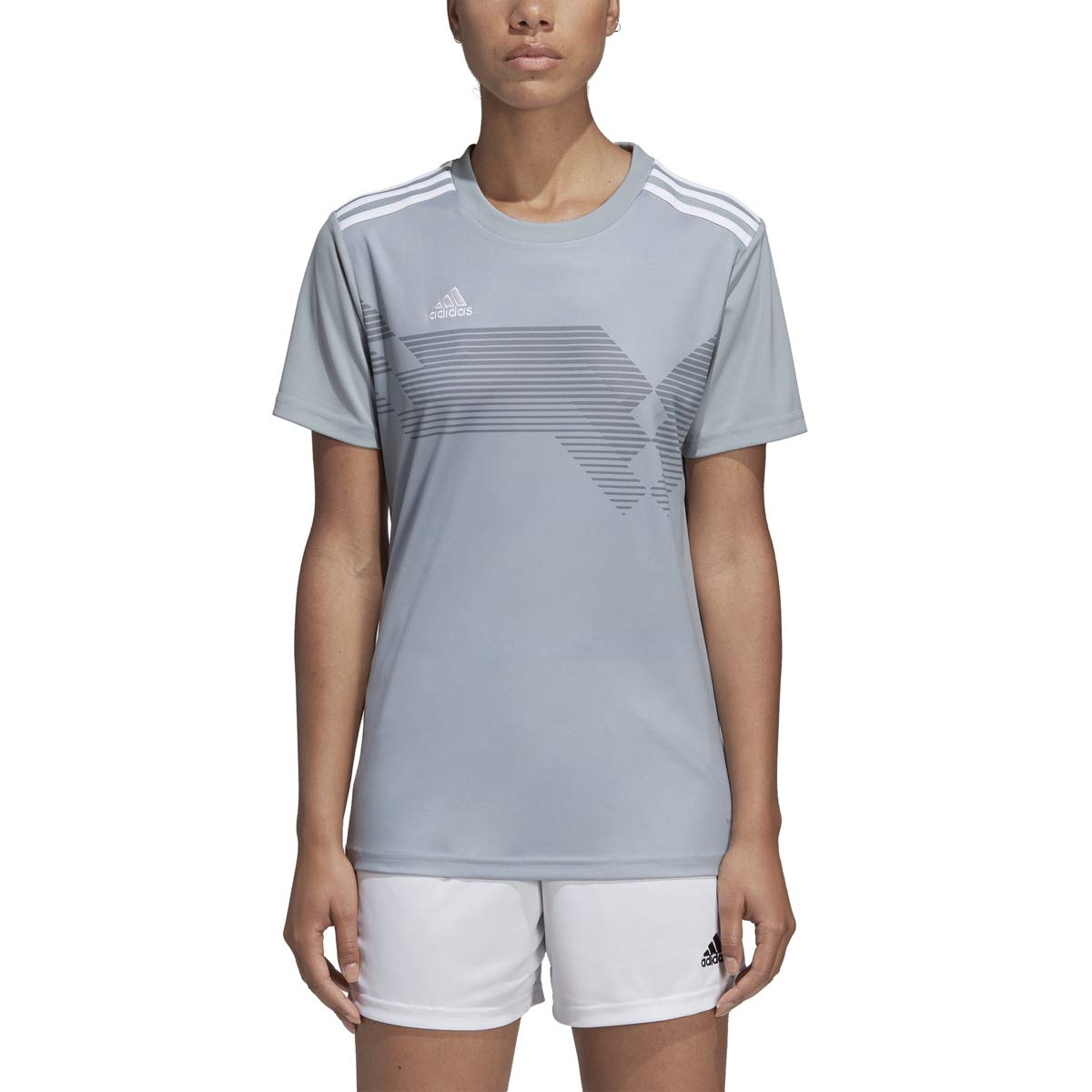 adidas Campeon 19 Jersey - Women's Soccer 2XL Light Grey/White