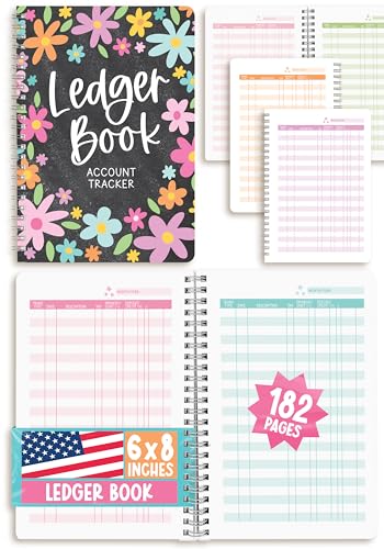 Accounting Ledger Book for Small Business and Personal Use - Budget Ledger Books for Bookkeeping,...