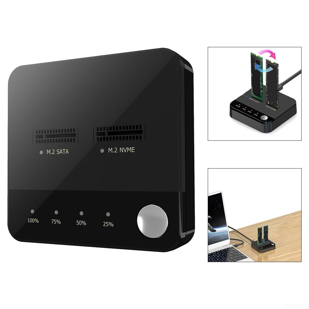 Two Bay M 2 dla SATA Clone Dock dla niezawodnych rozwiązań do powielania i tworzenia kopii zapasowych SSD