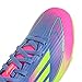 Adidas, Unisex, F50 League Firm Ground/Multi Ground Soccer Cleats (Little Kid/Big Kid), Blue Fusion/Lucid Lemon/Lucid Pink, 6, M