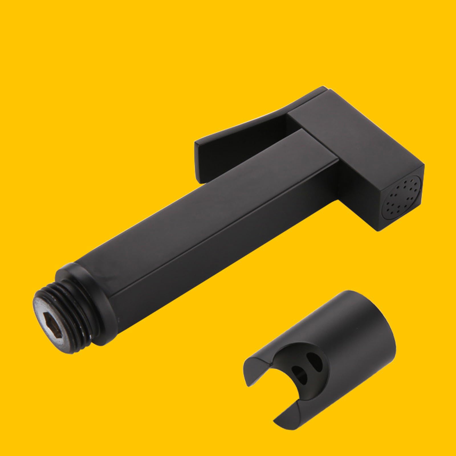 Doccetta Per Bidet In Ottone Nero - Per WC, Con Tubo 1.5m, Acqua Fredda, Igiene Personale - Foto 3