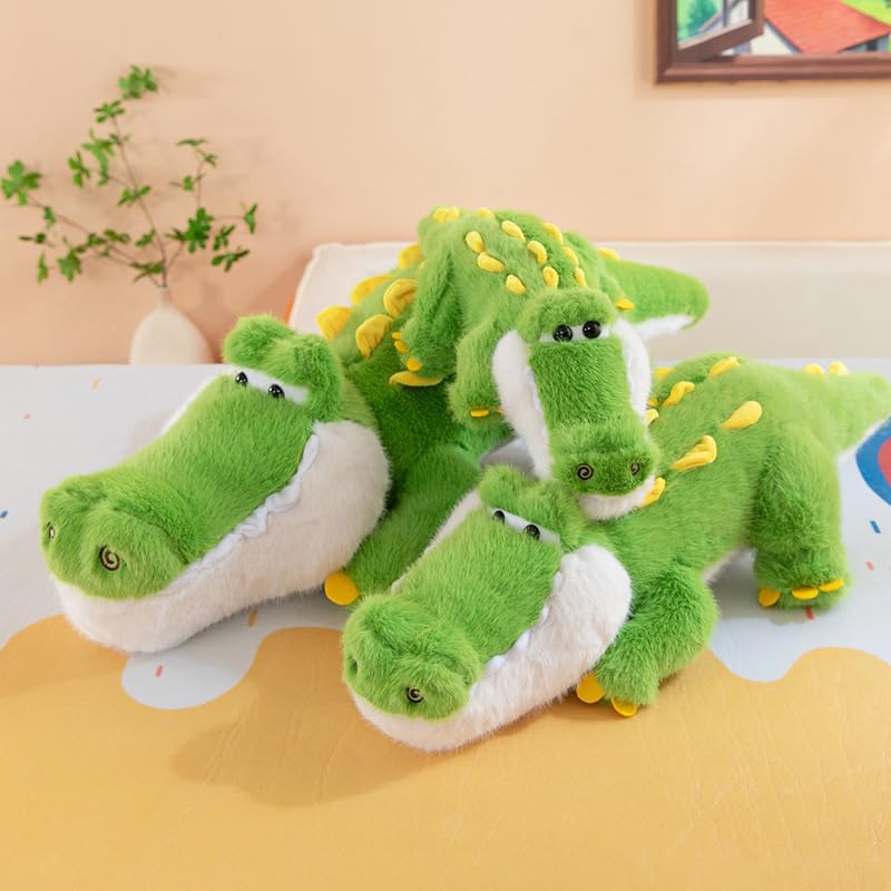 champracer PlüSchtiere Krokodil Squishy, Groß Stofftier TeddybäR Kuscheltier Kissen (90cm,Grün)