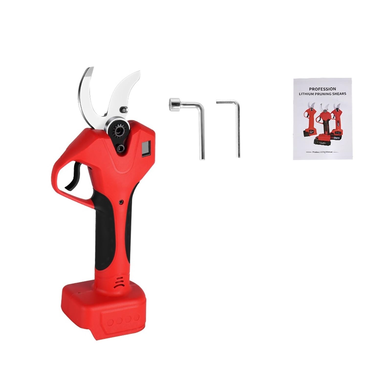 Tijeras de podar eléctricas, Tijeras de podar sin escobillas 2000W, podadora eléctrica con batería inalámbrica 2 Engranajes y Herramienta for jardín LED para podar Ramas de árboles