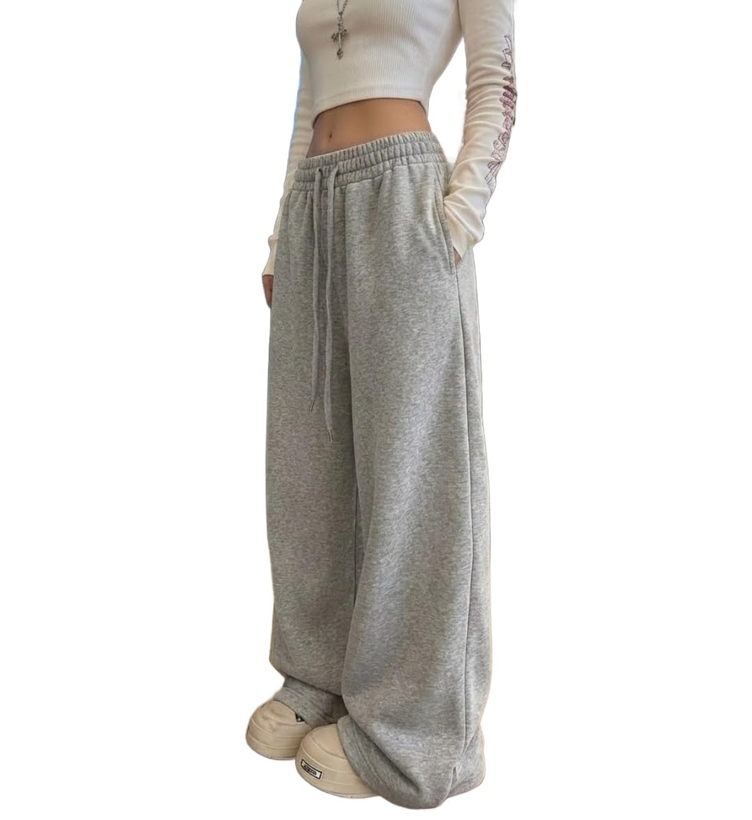 dockstreet Track Pant for Women || Baggy Fit || Track Pants || Full Elastic Jogger Track Pant ||-picture-25