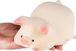 Anboor 5" Lying Pig Squishies Toy Kawaii Soft Squishies Animals Toy Slow Rised Squeeze Piggy Squish Stress Relief Toys for Kid Adult