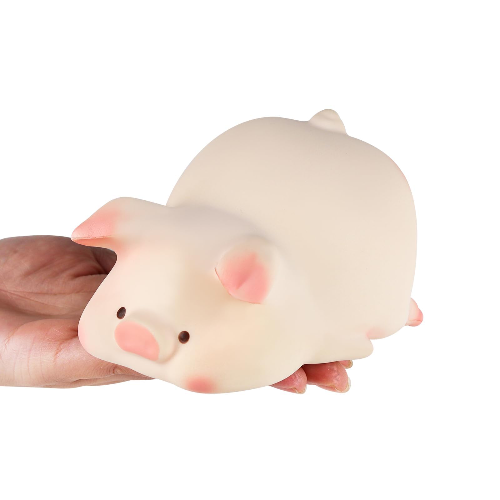 Anboor 5" Lying Pig Squishy Toy Kawaii Soft Squishy Animals Toy Slow Rised Squeeze Piggy Squish Stress Relief Toys for Kid Adult