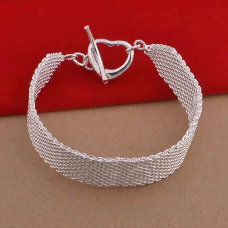 Bracelets Coe Heart Clasp haut de gamme de 16 mm pour mariage chic