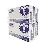 KingSeal 200枚パック X-Large NitrileSelect 試験用手袋 医療グレード パウダーフリー 食品対応 バイオレットブルー 3ミル - 200枚入り4箱(800枚)