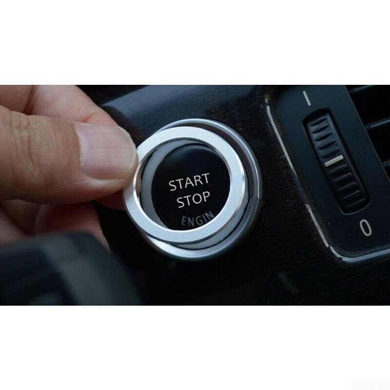 Anneau de bouton de démarrage et d'arrêt du moteur en alliage d'aluminium pour BMW Série 3 E90...