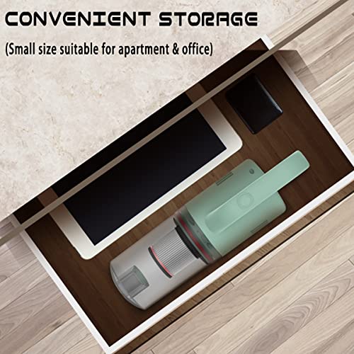Aspirapolvere senza fili,aspirapolvere portatile potente 2 in 1 per peli di animali domestici, pavimenti in legno duro, lettiera per gatti, pulizia della casa