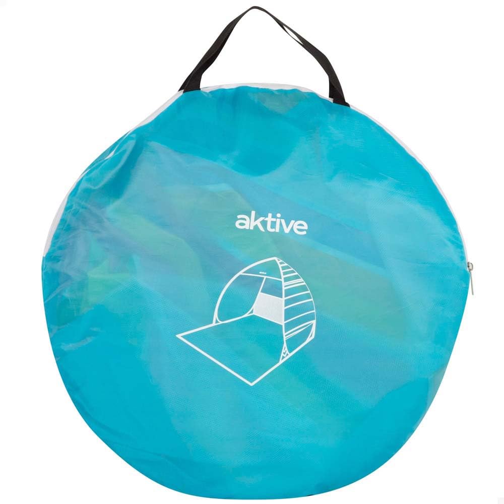 AKTIVE Tenda da spiaggia, Pop up, 140x160x110 cm, 2 persone, Protezione UV50, Zanzariera posteriore, Colonna d'acqua 200 mm, Poliestere, Borsa di trasporto, Tende pieghevoli (62378)