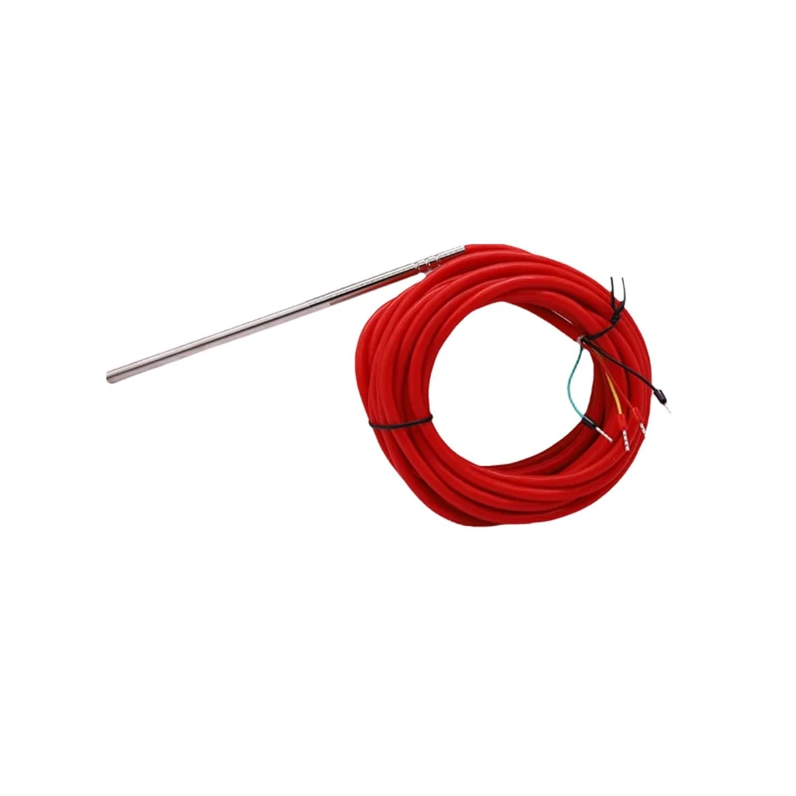 Mtmxalbbr One Color 5Pcs 4 Wire Type 6*90Mm Pt100 Thermocouple Waterproof Temperature Probe High Sensor With Silicon Cable(With 2M Cable)