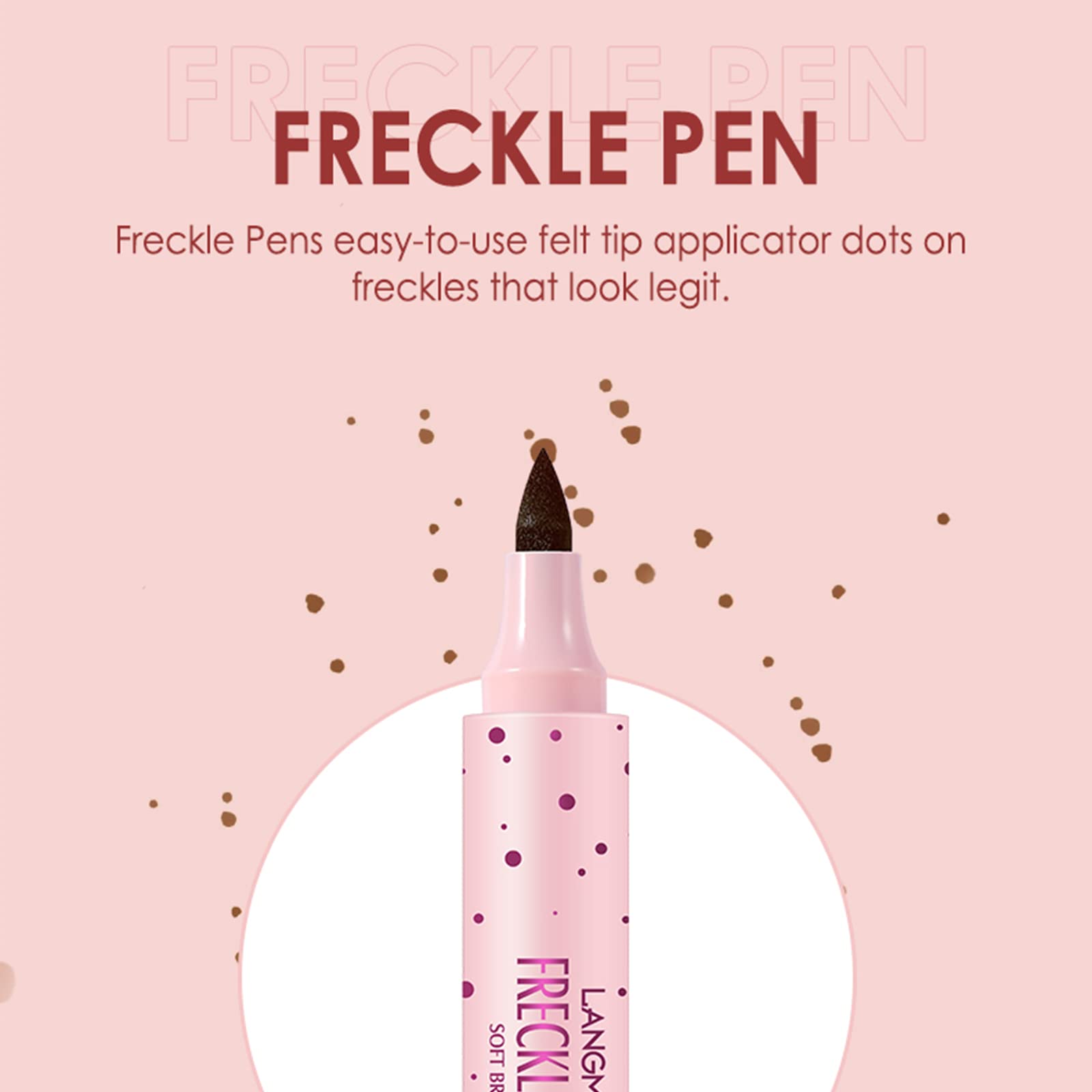 Freckles Pen, Impermeabile, Facile da Colorare, Penna a Punti Morbida, Penna per lentiggini a Simulazione Naturale Penna per lentiggini per Trucco a Lunga Durata Impermeabile (01)