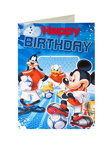 Carte anniversaire Goofy Football Disney pour cadeau garçon