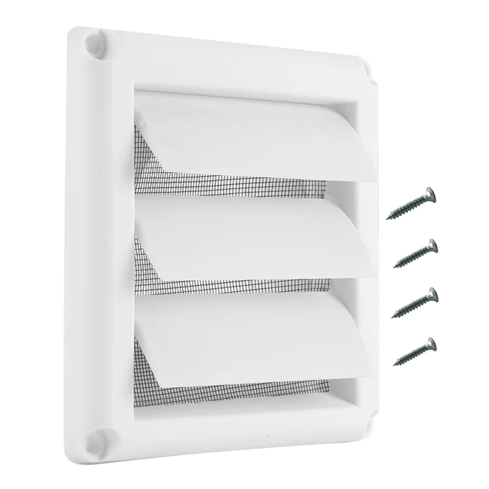 Pangboer Multicolor Square Dryer Vent Cover Louvered Grille Wall Vents Flat Ducting Ventilation Air Vent For Home Wall Ceiling Square Air Cover