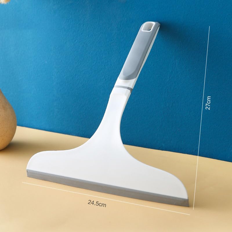 Lavavetri for vetri for uso domestico, 1 pezzo | Gadget multiuso for la pulizia delle superfici della doccia e dei vetri(White)