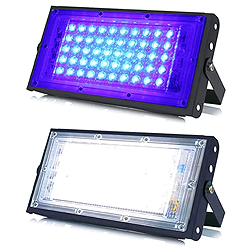 Image of MLD 10w Led Flood Lights IP66 Waterproof Indoor Outdoor Led Brick Focus Street Light Multi color Combo Set | Blue, White| Pack of 2