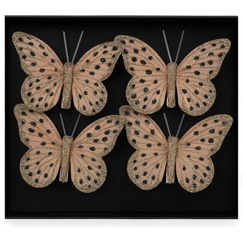 MIJOMA Deko-Schmetterlinge mit Clip, farbenfrohe Schmetterlinge für...