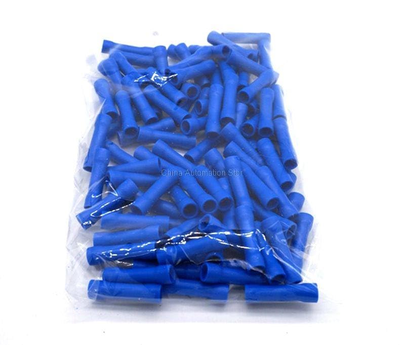 Generic BV2 BV2.5 Full Insulating Wire Connector cable Wire Splice Terminals Joiner Crimp Electrical Fully Insulation BV2 BV 100 PCS