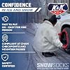 K&K Auto Snow Socks for Tires Pro Series for Ultimate Grip Approved Snow Chain Alternative Traction Device Tire Sock for Car SUV Sedan Coupe Winter Travel Accessory Emergency Kit Large (2pcs)