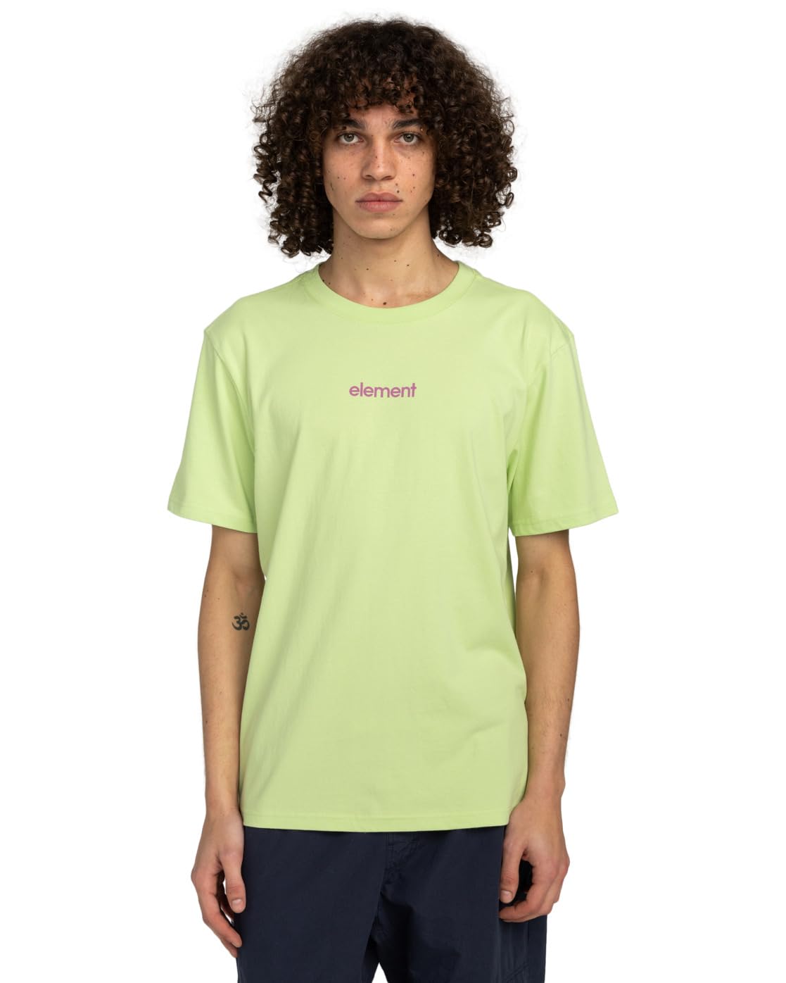Element Simple Logo - Short Sleeves T-Shirt - Men - Green.