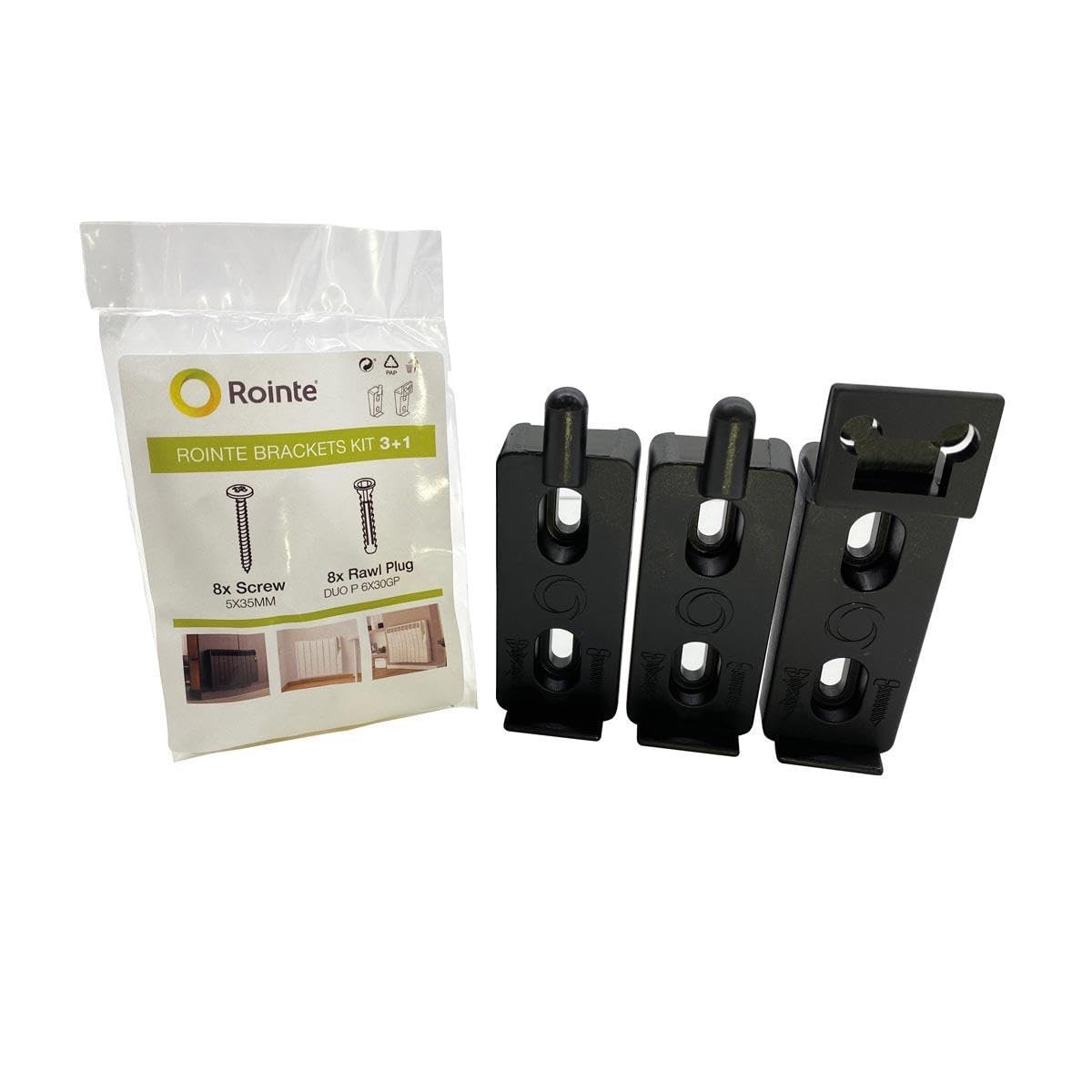 KIT BRACKETS ROINTE RSIRB01black (2+1brackets)