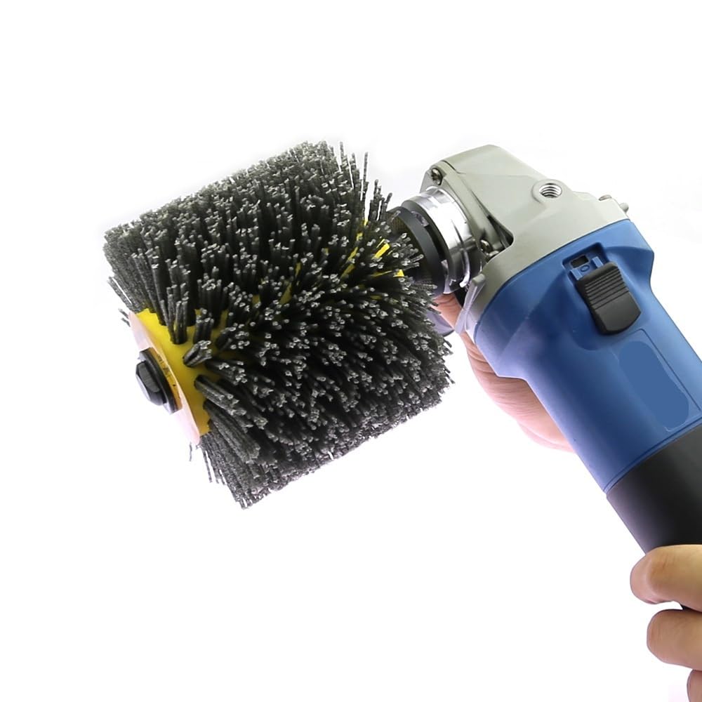 Spazzola Nylon,Spazzole per Trapano Spazzole in Nylon con Filo abrasivo Uso apto para smerigliatrice angolare P80 Ruota lucidante Uso apto para sbavatura Uso apto para mobili in Legno